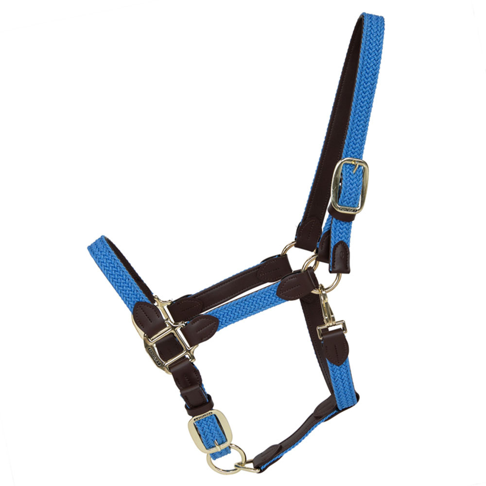 Licol Plaited Nylon Bleu Clair