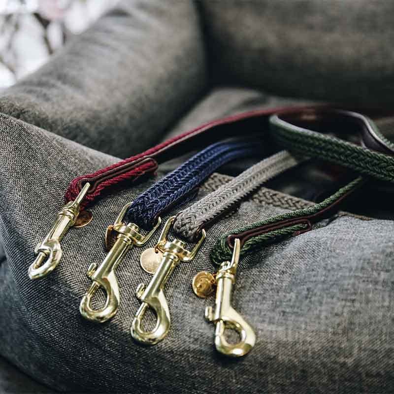 Laisse en Nylon tressé 2m Gris