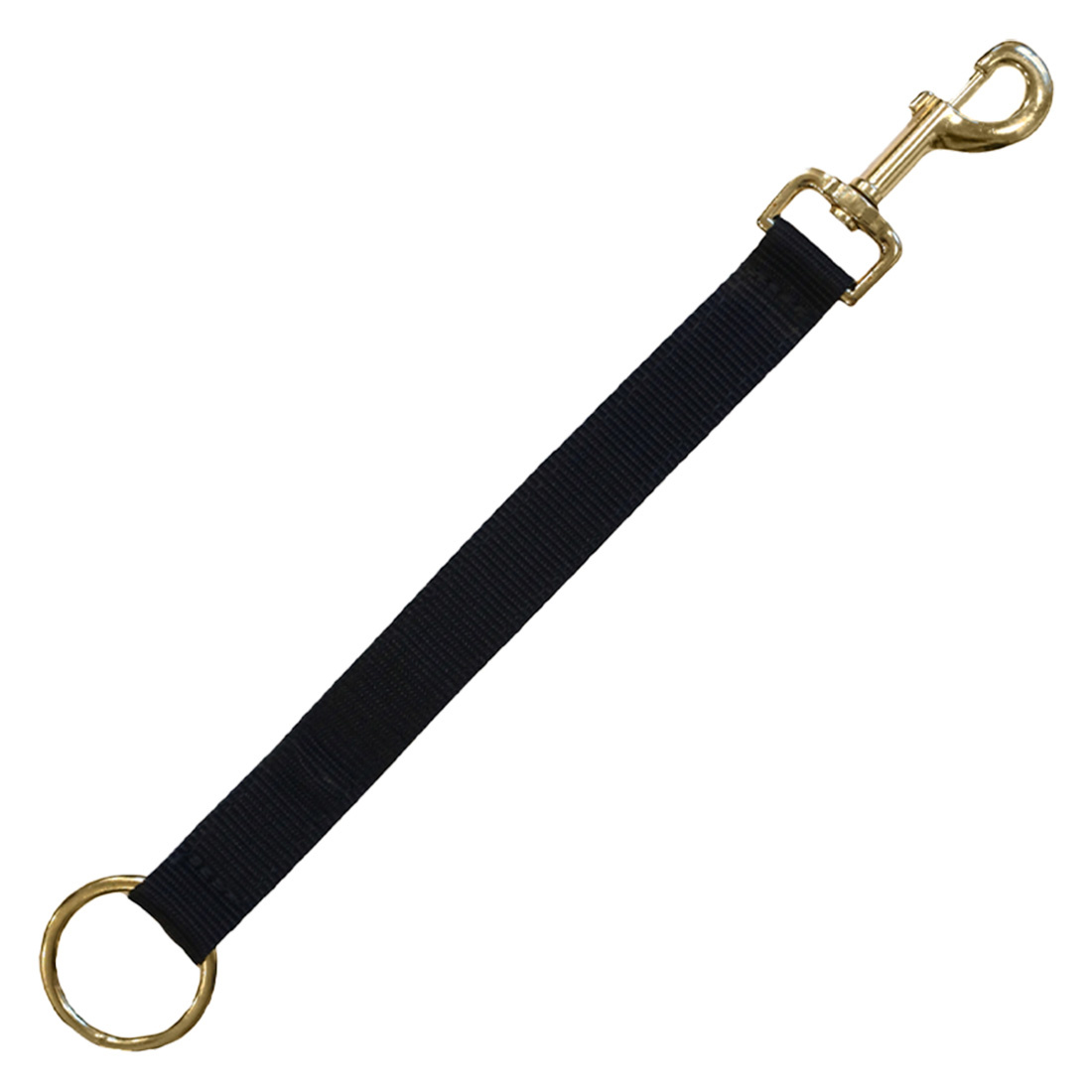 Support en nylon pour bandes multiples avec crochet et anneau Noir