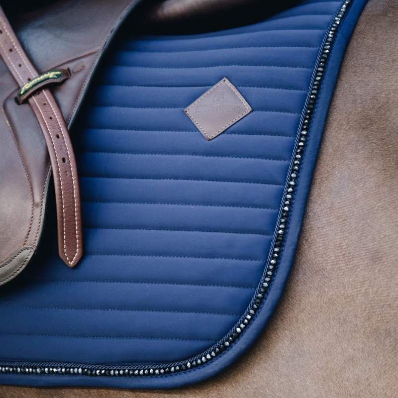 Tapis de selle mixte Pearls Bleu Marine