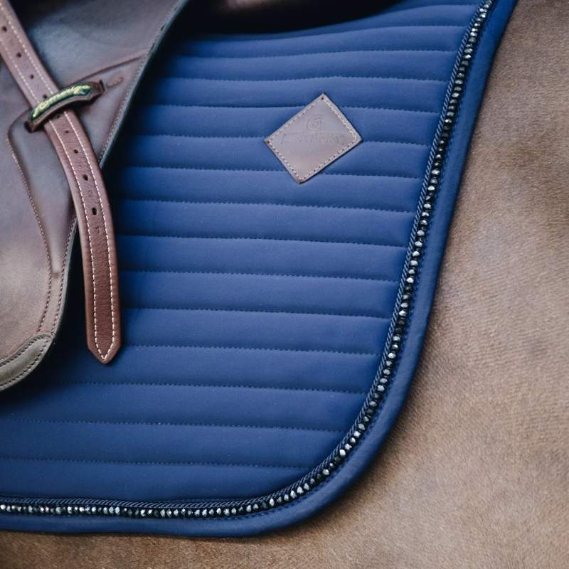 Tapis de selle de dressage Perles Bleu Marine