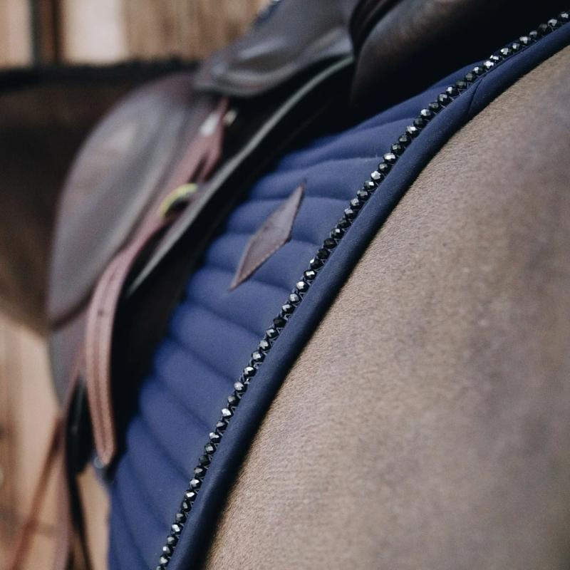 Tapis de selle de dressage Perles Bleu Marine