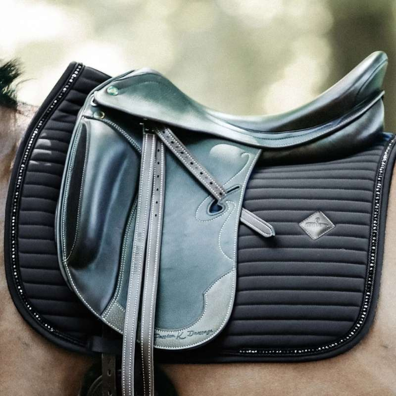 Tapis de selle de dressage Perles Noir