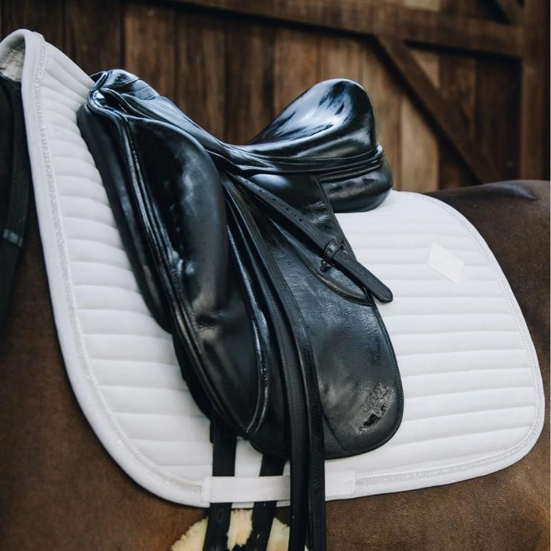 Tapis de selle de dressage Perles Blanc