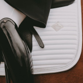Tapis de selle de dressage Perles Blanc Tapis de selle de dressage Perles Blanc