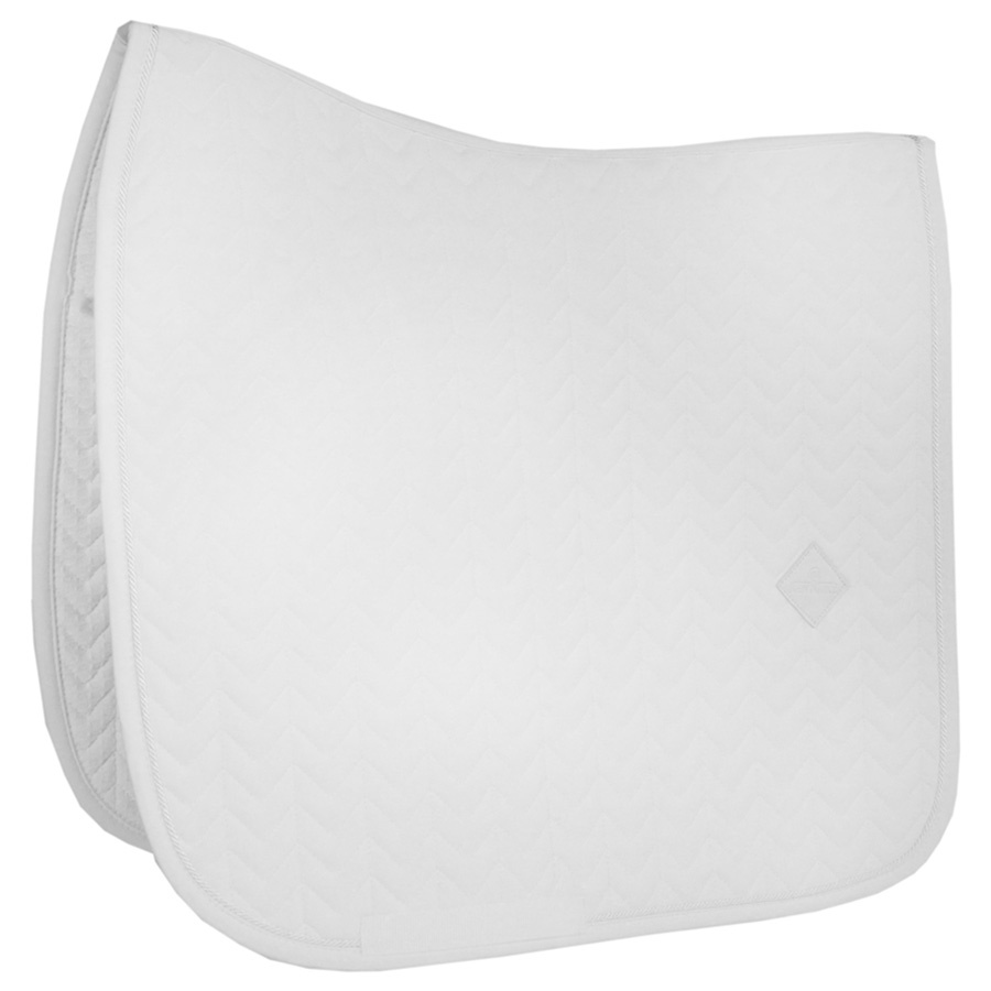 Tapis de selle dressage Fishbone Blanc