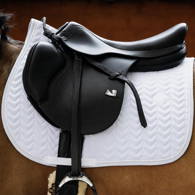 Tapis de selle Fishbone Blanc