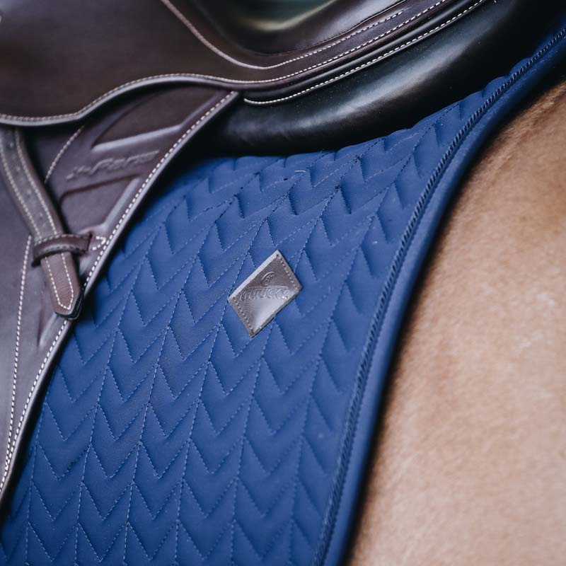 Tapis de selle Fishbone Bleu Marine