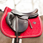 Tapis de selle mixte Velvet rouge Tapis de selle mixte Velvet rouge