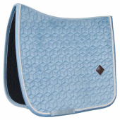 Tapis de selle dressage Velvet Bleu Clair Tapis de selle dressage Velvet Bleu Clair