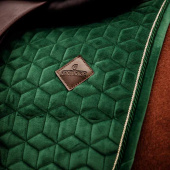 Tapis de selle de dressage Velvet Vert Foncé Tapis de selle de dressage Velvet Vert Foncé