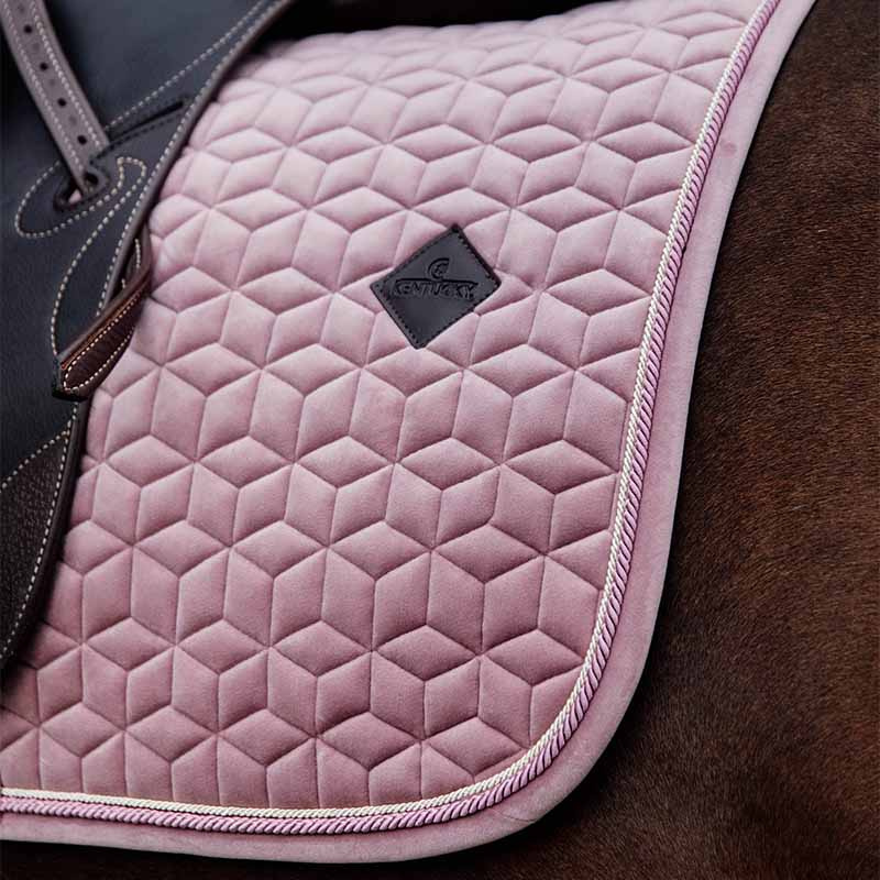 Tapis de selle Velours Rose vieux  