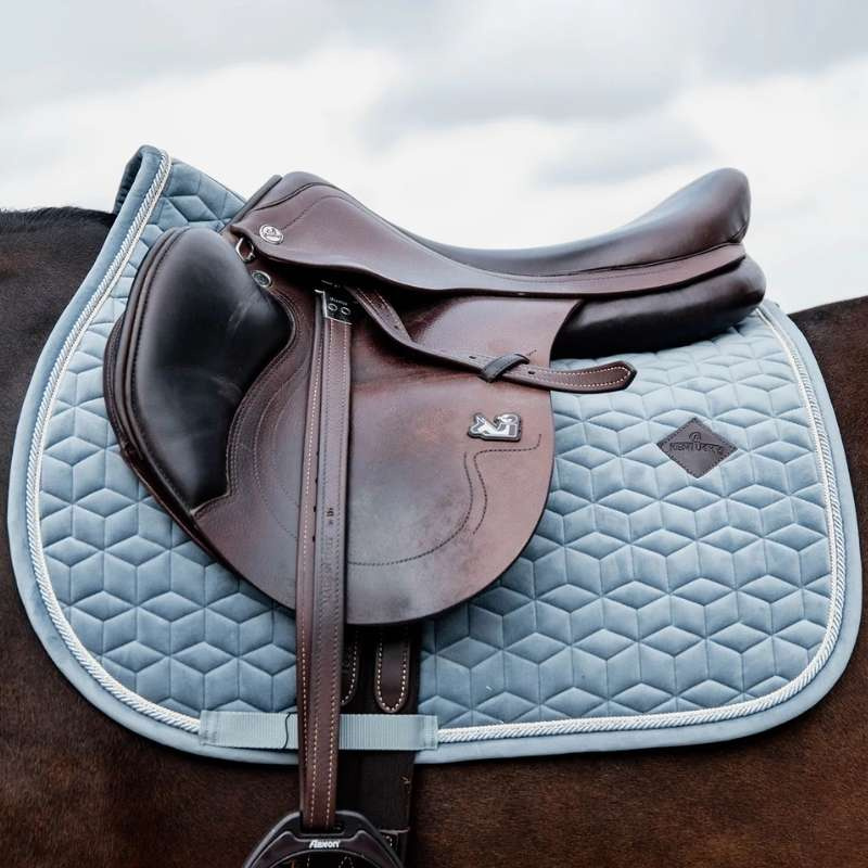Tapis de selle Velours Bleu clair  
