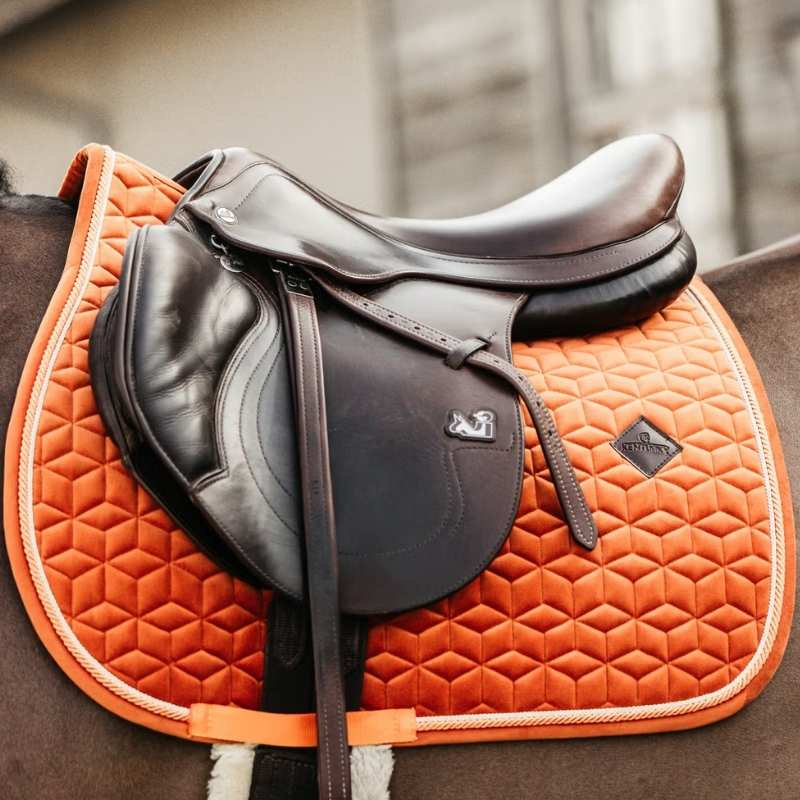 Tapis de selle Velours Orange  