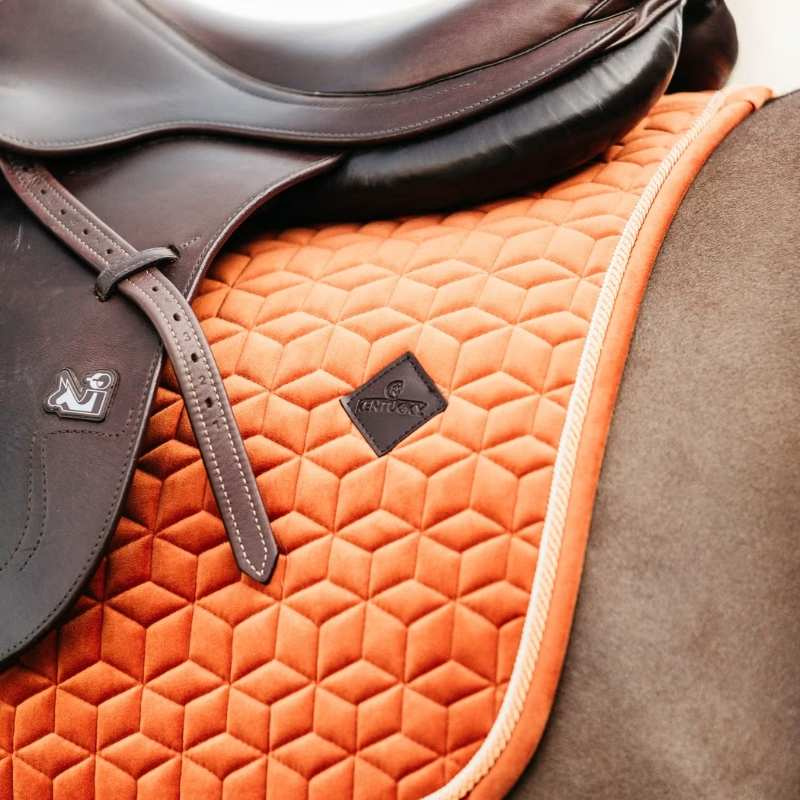 Tapis de selle Velours Orange  