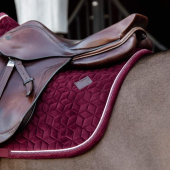 Tapis de selle Velours Rouge vineux Tapis de selle Velours Rouge vineux