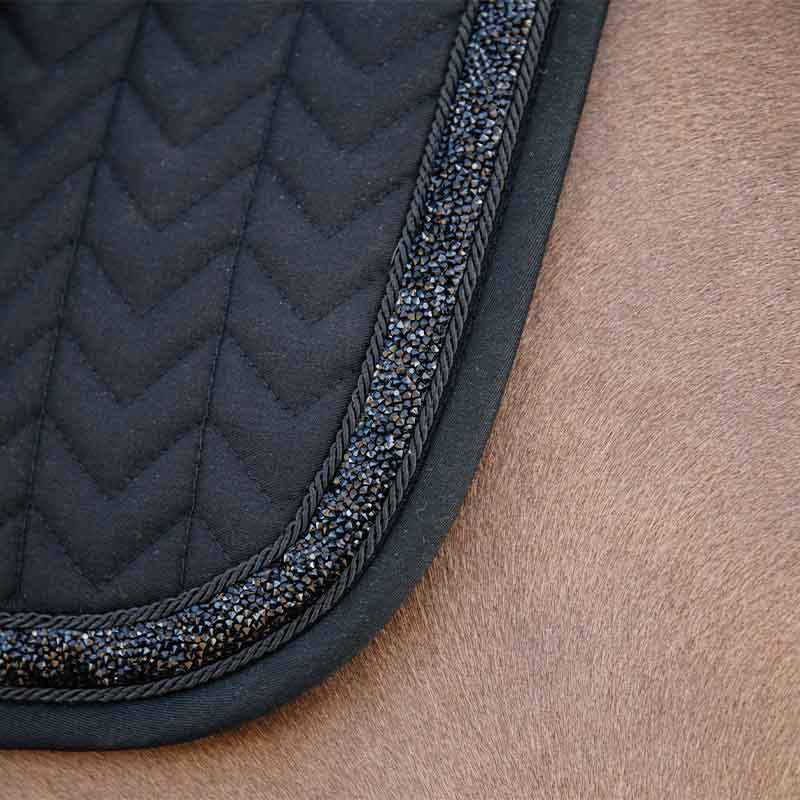 Tapis de selle de dressage à Paillettes Noir