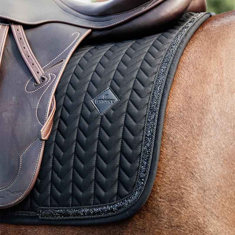 Tapis de selle Glitter Stone Noir