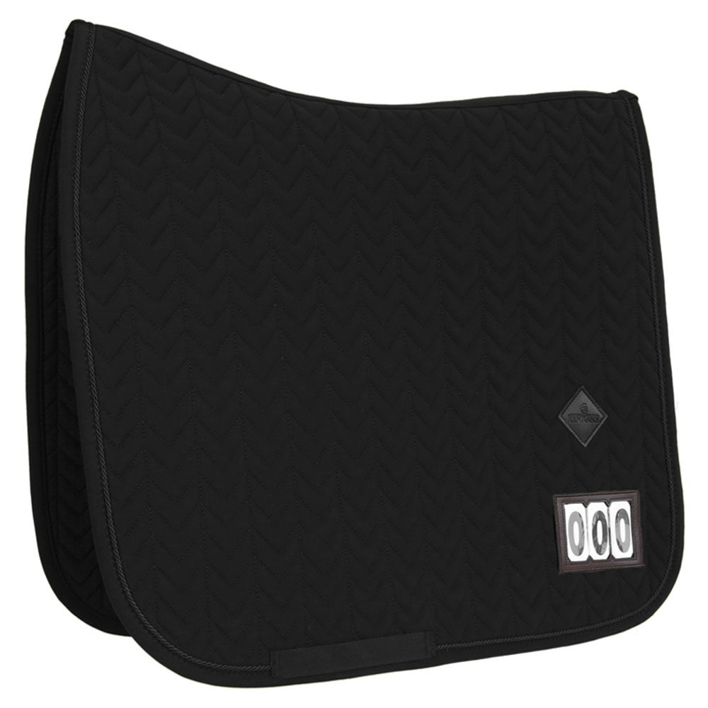 Tapis de selle dressage Fishbone Competition Noir