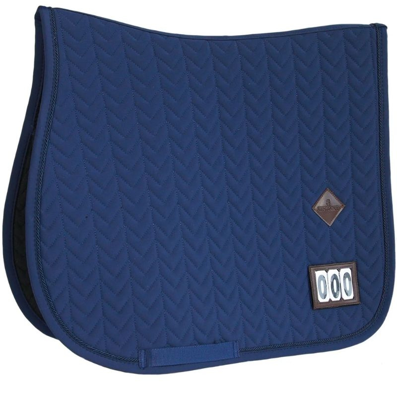 Tapis de selle Fishbone Competition Bleu Marine