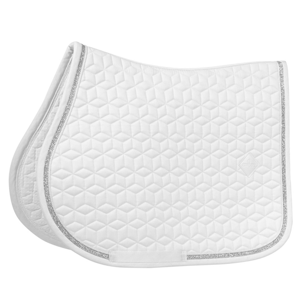 Tapis de selle Glitter Rope Blanc/Blanc