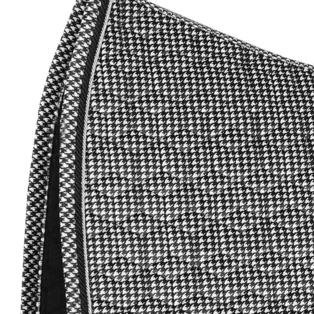 Tapis de selle dressage Pied-de-Poule Noir