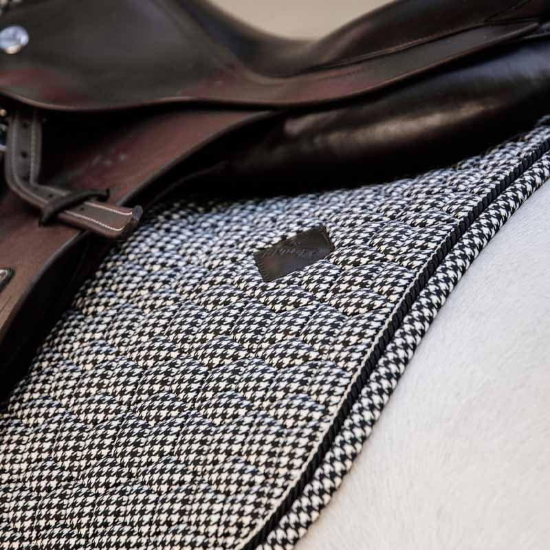 Tapis de selle Pied-de-Poule Noir