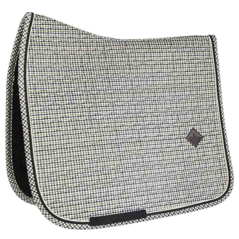 Tapis de selle dressage Pied-de-Poule Marron