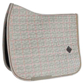 Tapis de selle dressage Pied-de-Poule Beige Tapis de selle dressage Pied-de-Poule Beige