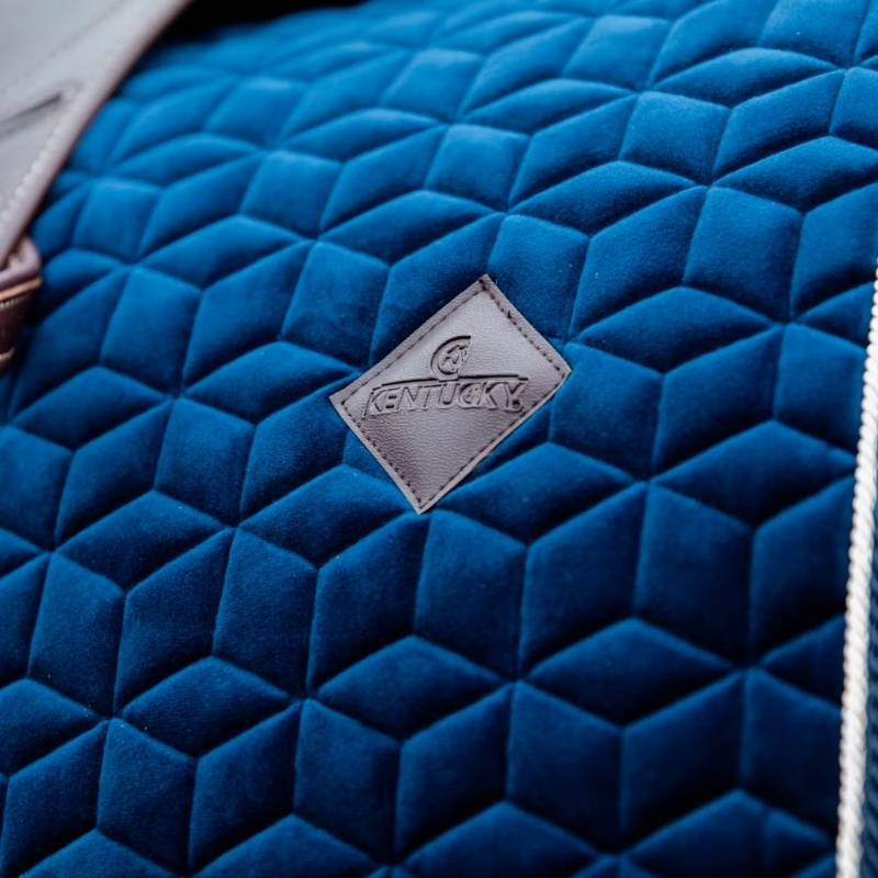 Tapis de selle de dressage Basic Velours Bleu Marine