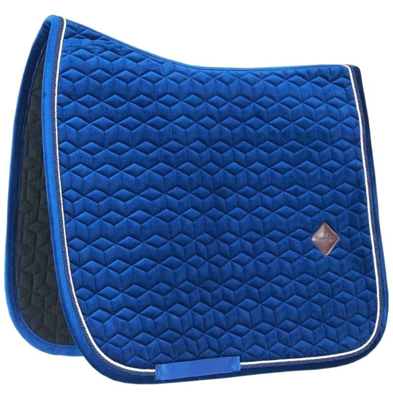 Tapis de selle de dressage Basic Velours Bleu Marine
