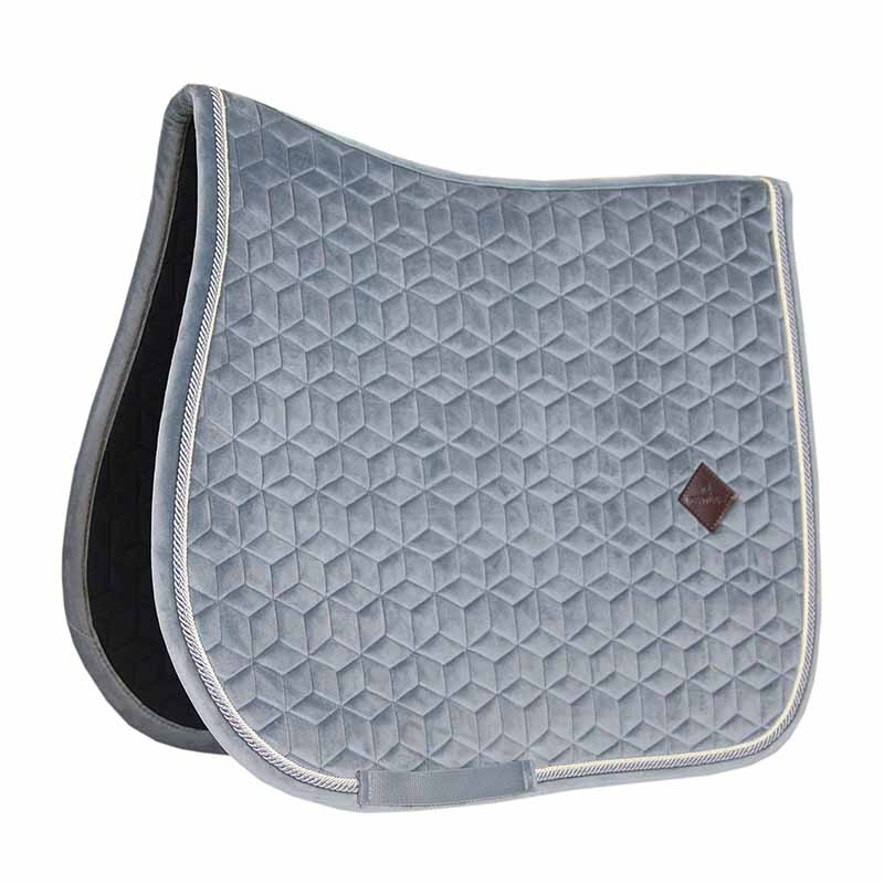 Tapis de selle Basique Velours Gris