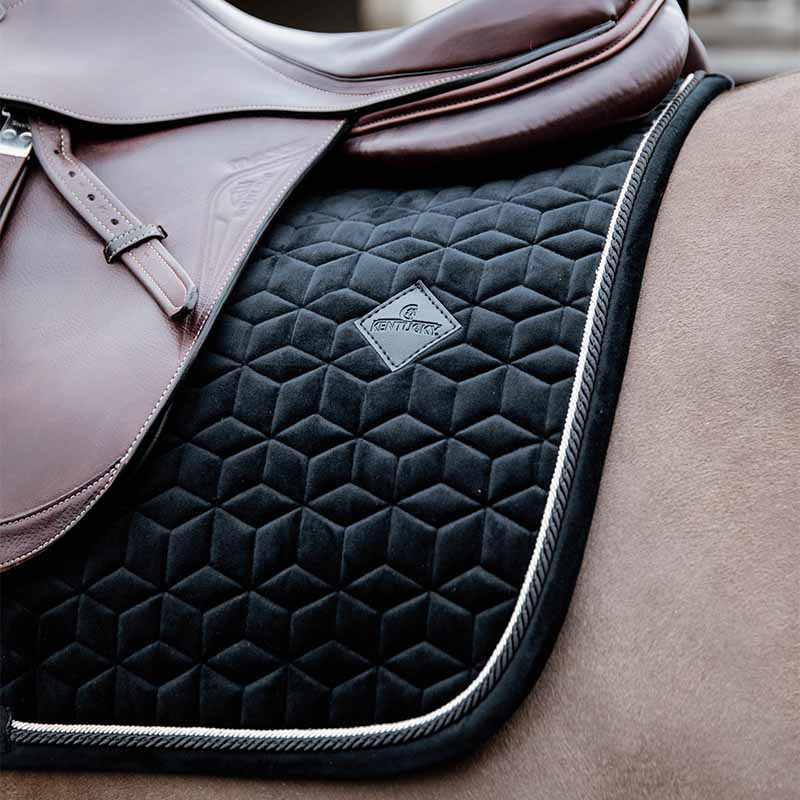 Tapis de selle Basique Velours Noir