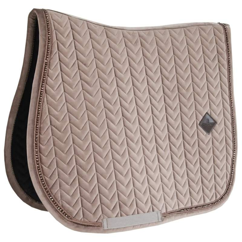 Tapis de selle Velours Perles Beige  