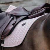 Tapis de selle Velours Perles Rose Tapis de selle Velours Perles Rose