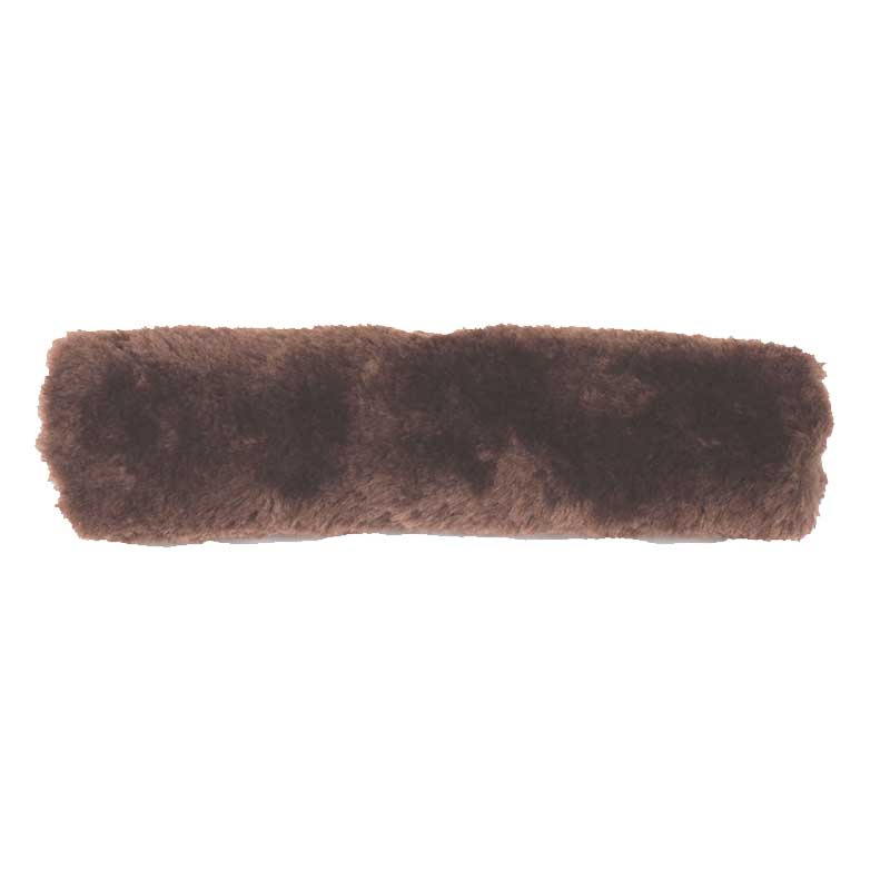 Protège-naseaux en peau de mouton Marron