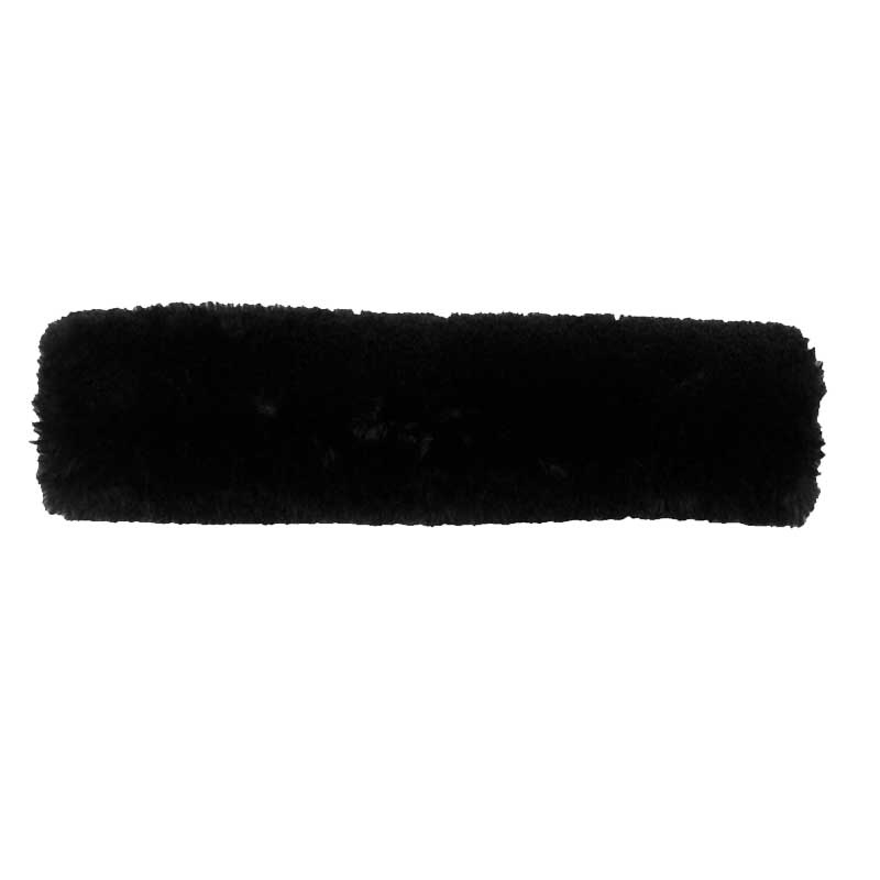 Protège-naseaux en peau de mouton Noir