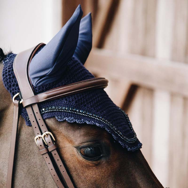 Bonnet Wellington Pierre & Perle Silence Bleu Marine