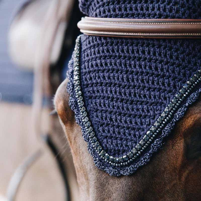 Bonnet Long Stone & Pearl Bleu Marine