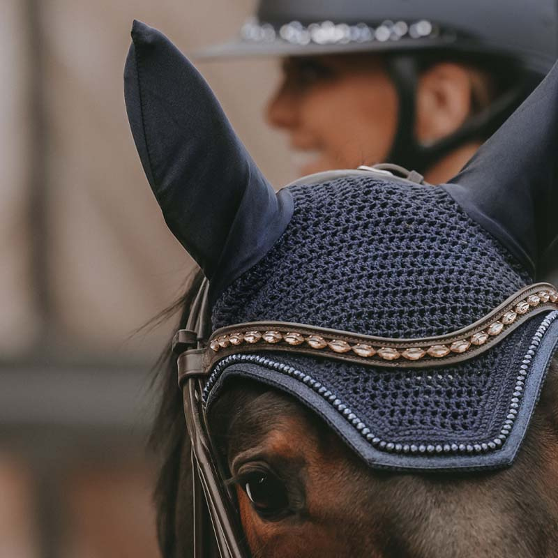 Bonnet Wellington Glitter Bleu Marine
