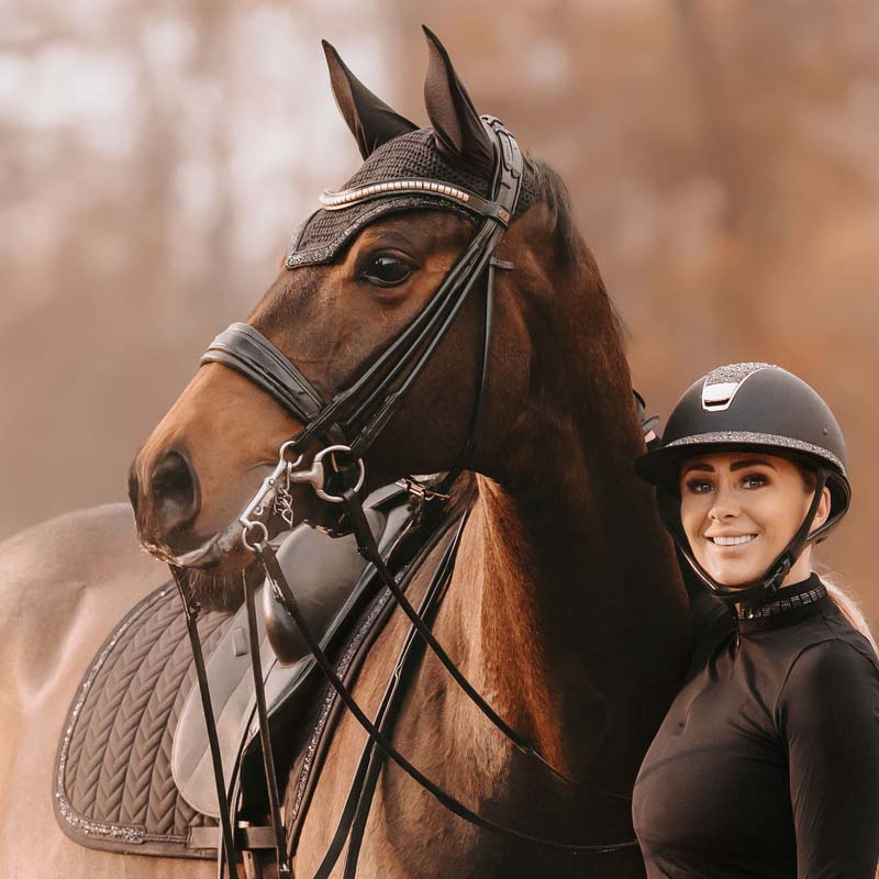 Bonnet Wellington Glitter Stone Noir