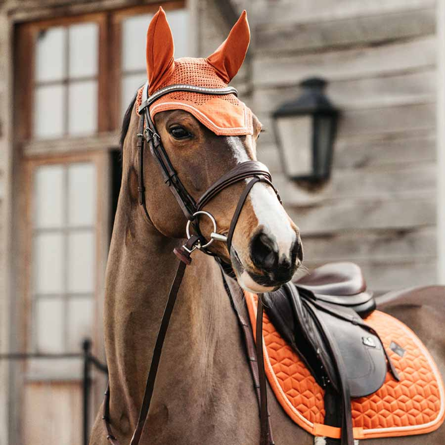 Bonnet Wellington Velours Orange