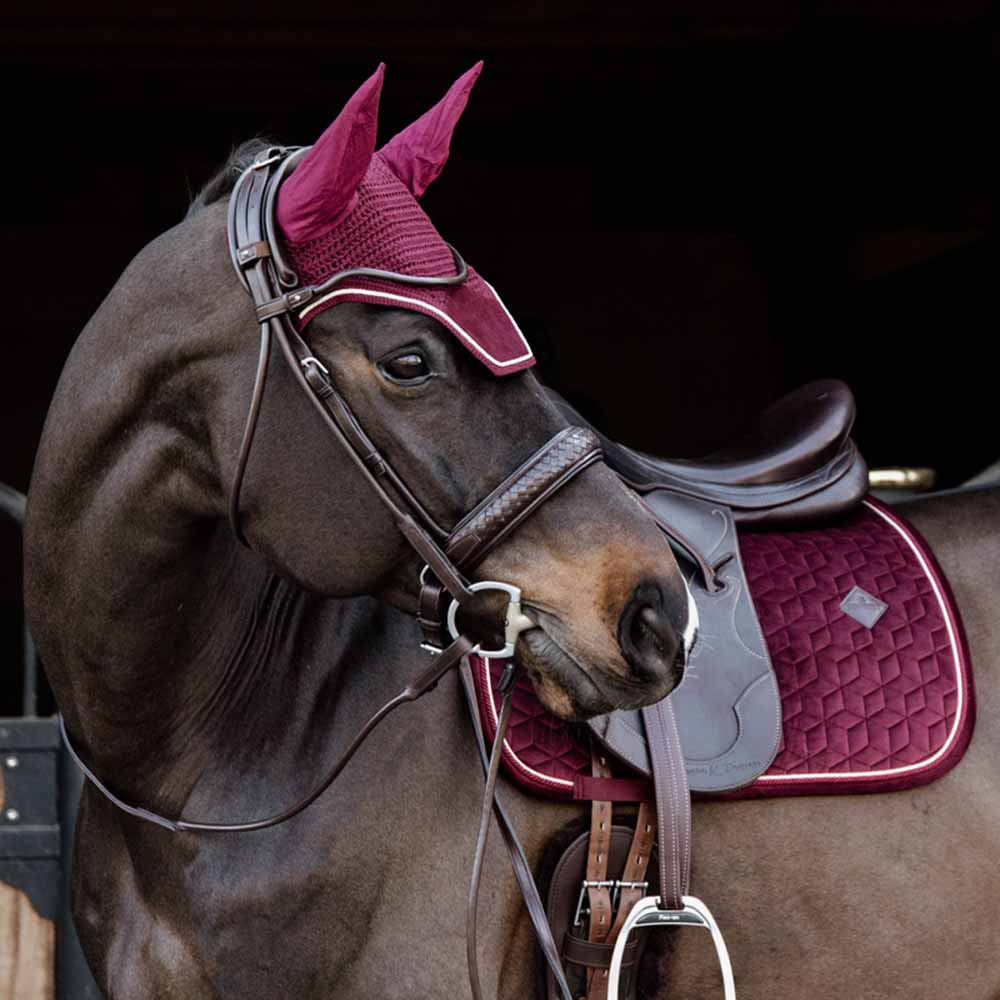 Bonnet Wellington Velvet Bordeaux