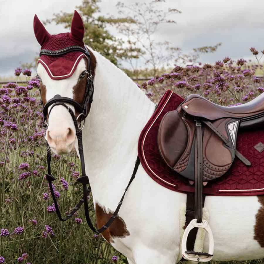 Bonnet Wellington Velvet Bordeaux