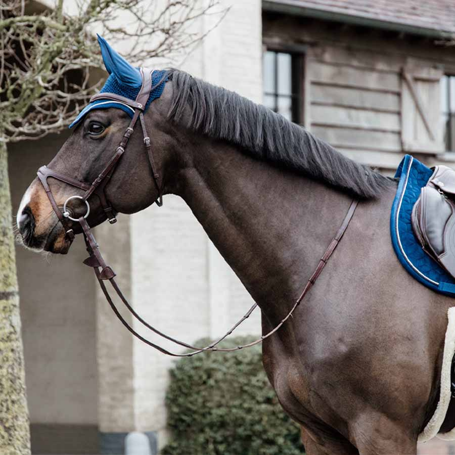 Bonnet Wellington Velours Basique Bleu Marine