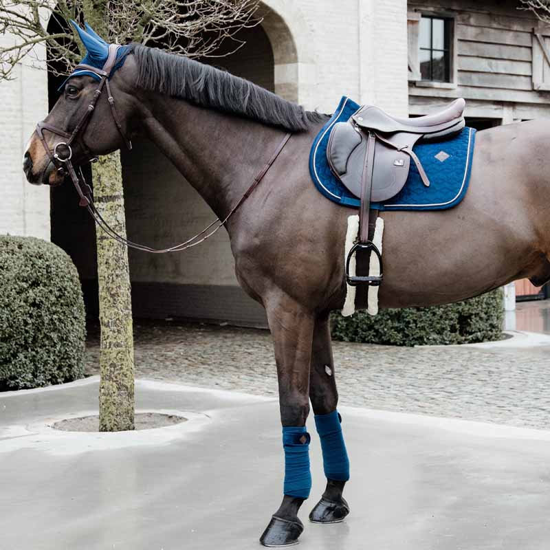 Bonnet Wellington Velours Basique Bleu Marine