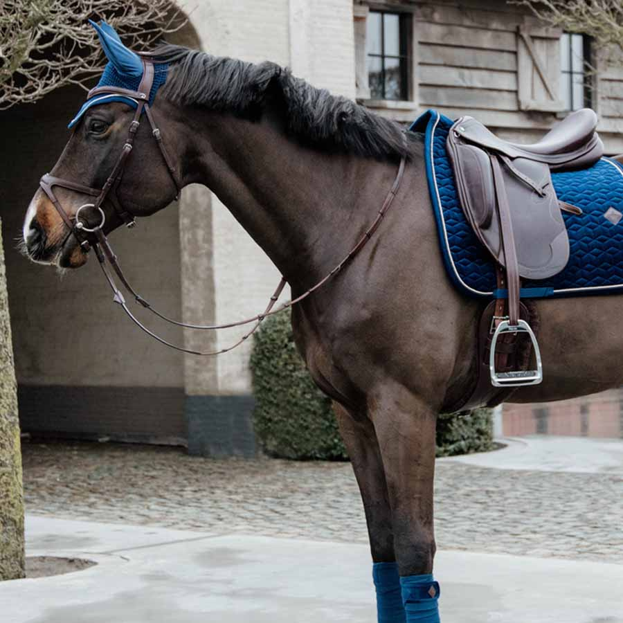 Bonnet Wellington Velours Basique Bleu Marine