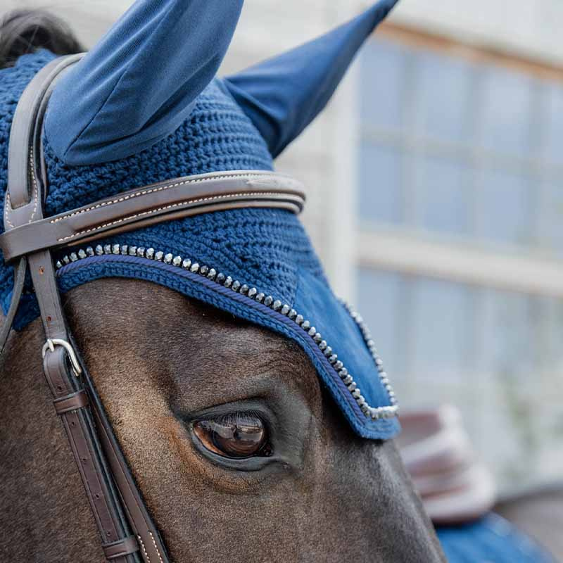 Bonnet Wellington Velours Bleu Marine