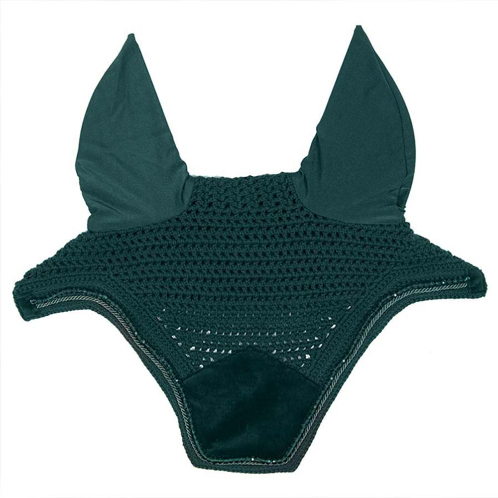 Bonnet Wellington Velours Perles Vert