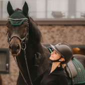 Bonnet Wellington Velours Perles Vert Bonnet Wellington Velours Perles Vert